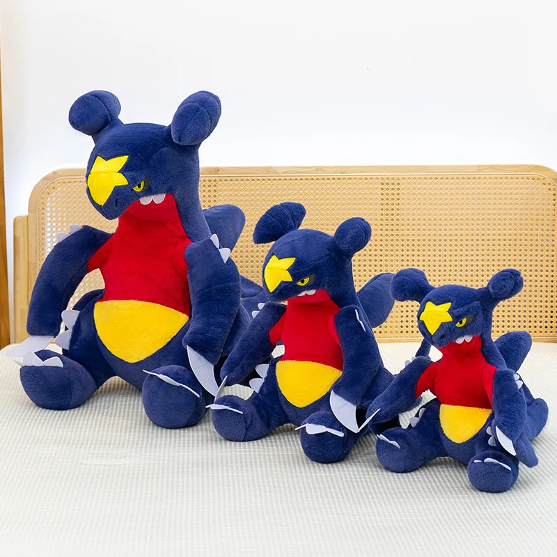 Anime   Pokemon   Garchomp ‌   50cm   Plüschpuppe   Jungen   Cool   Weiche Sofa-Ornamente   PP-Baumwollfüllung   Kissen   Dekorationen   Spielzeugpuppen   Geschenk