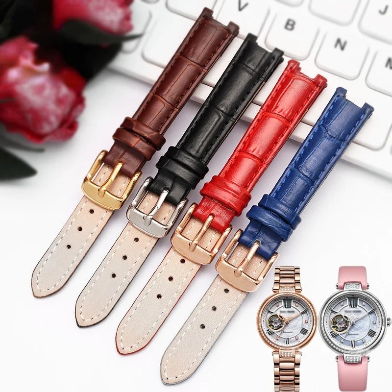 Genuine Leather Watch Strap for Tianwang Ls5871 5870 Shang Shine Series Replacement Notch Watchband Accessories16x10mm Wristband