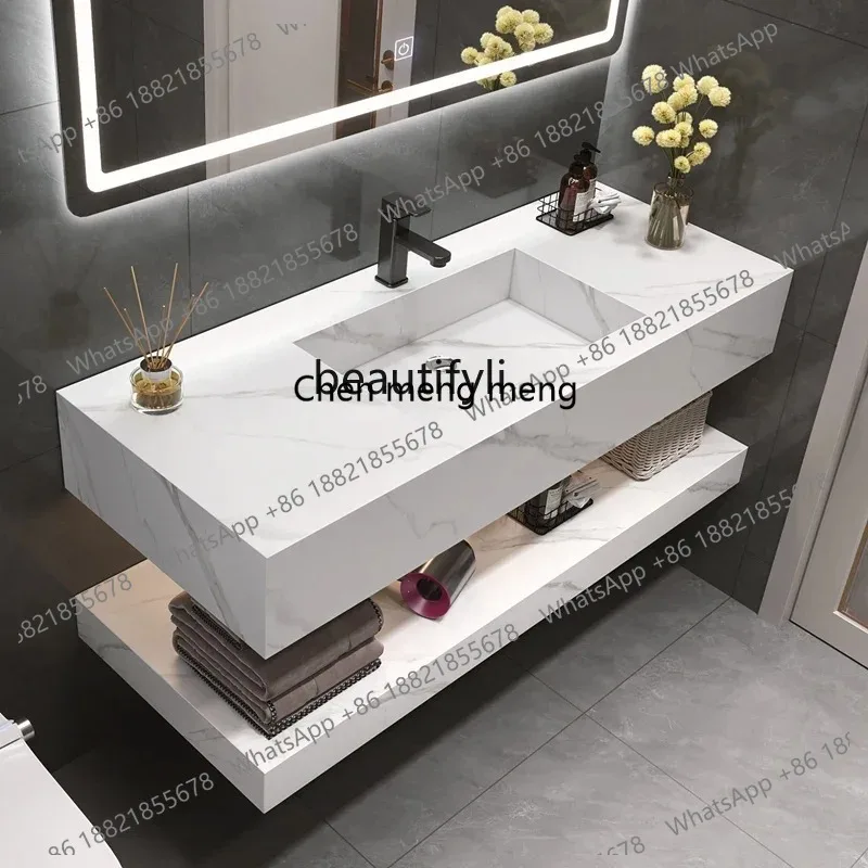 ss 26 Smart Bathroom Cabinet Stone Plate Whole Washbin Wash Wash Basin Pool Bathroom Cabinet Combination