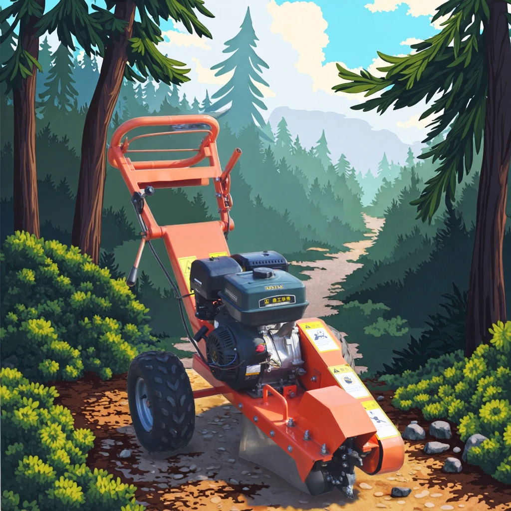 

Handle Operateed Strong Tree Stump Grinder 15 Hp Wood Stump Grinder Petrol Stump Grinder Cutter