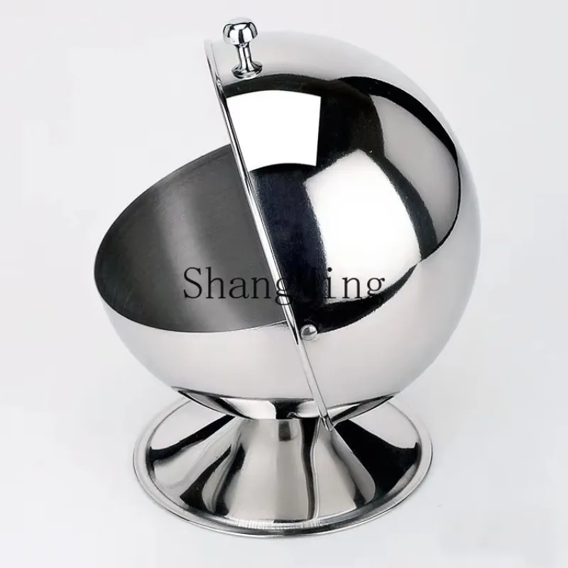 

CLL stainless steel spherical sugar cup seasoning tank sugar cube cup sugar cup flavor home storage tank