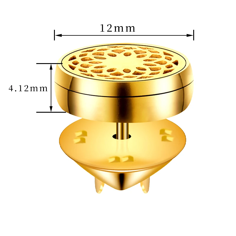 Cute Stainless Steel Aromatherapy Essential Oil Diffuser Pin Brooches / Cufflinks for Jewelry Gift