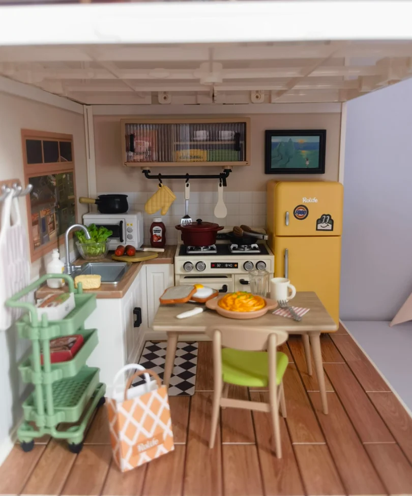 Casa en miniatura de Super World, caja ciega de súper residencia, estatuilla de acción, casa para niños, juguetes para casa Diy, regalos para niños y niñas