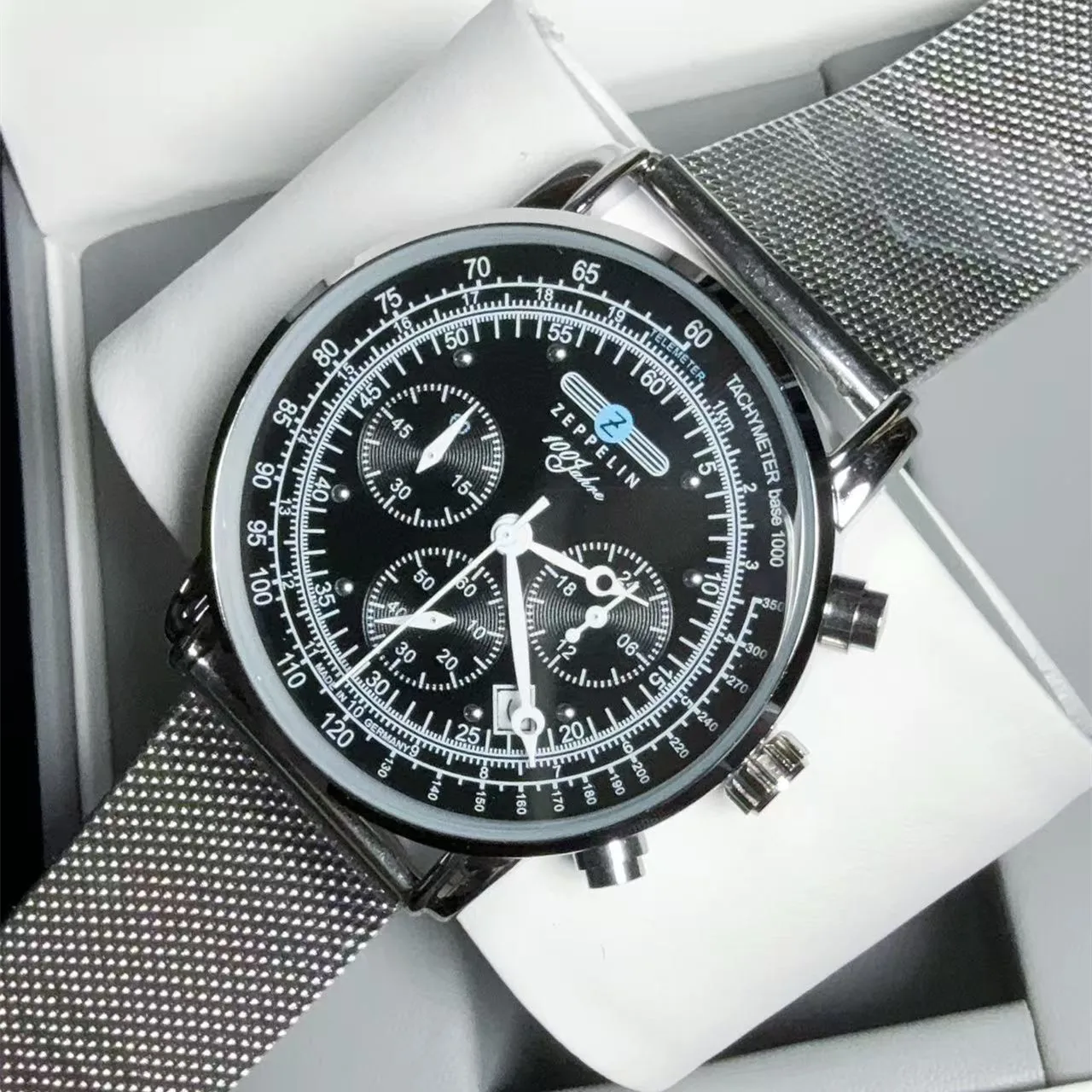 New Fashion Watch Zeppelin Airship Automatic Date Gift Commemorative Version Men's Retro Business Leisure Men's Watch