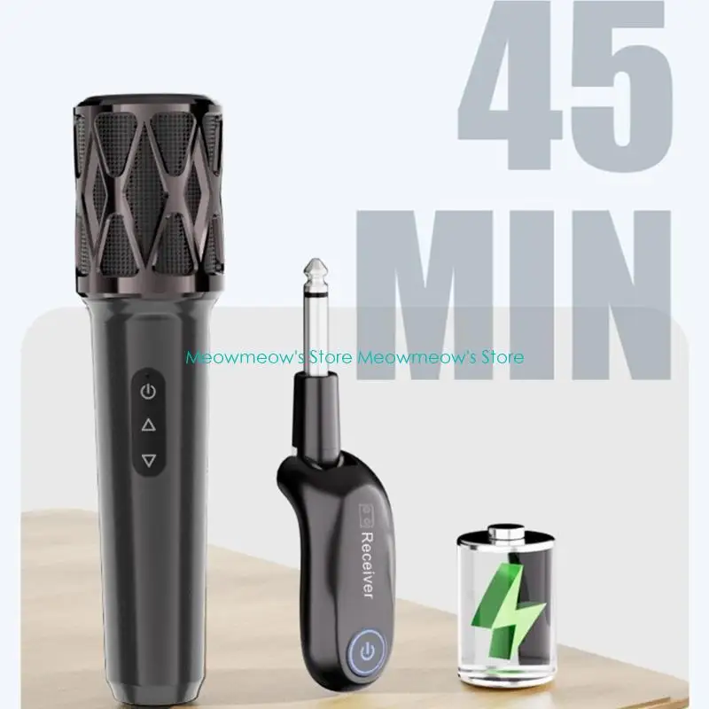 W91A 무선 마이크 2.4G 파티 가라오케 전문 교회 쇼 회의를위한 고정 주파수 핸드 헬드 마이크