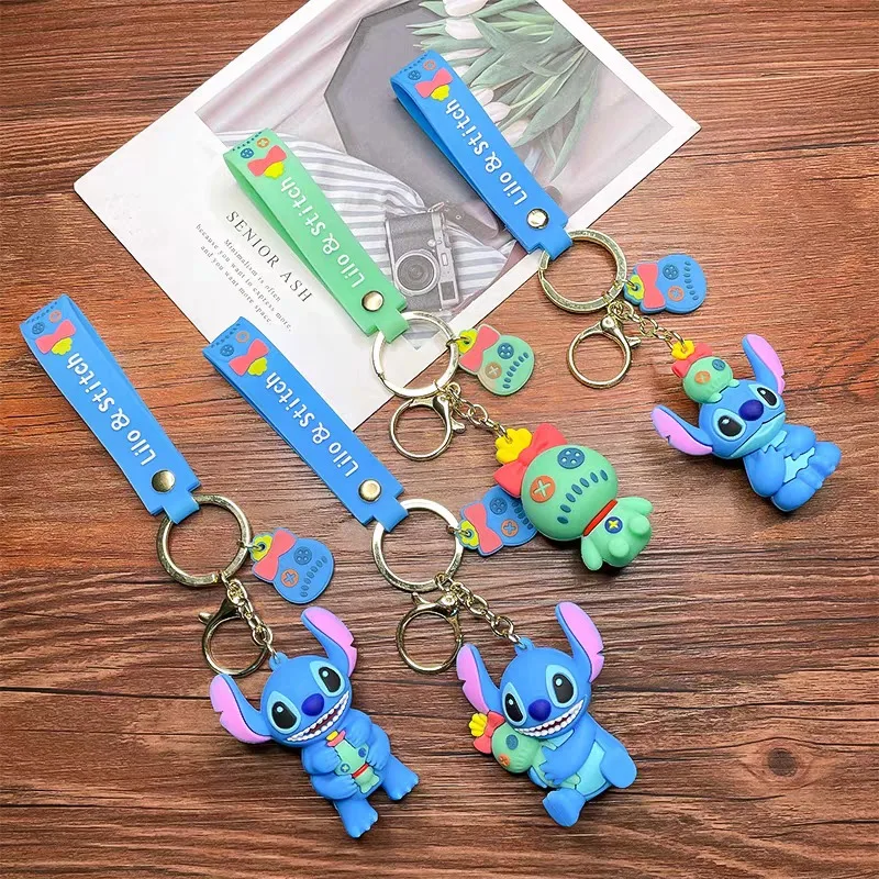 

Disney Lilo & Stitch Keychains Anime Figures Cute Keychains Anime Merchandise Decoration Children Birthday Gifts Christmas Gifts