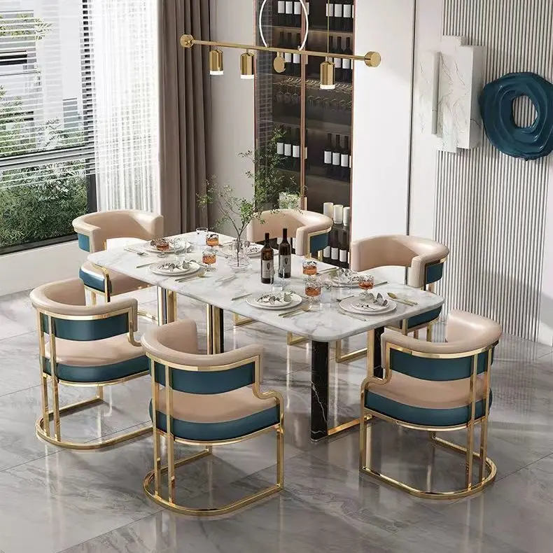 Light Luxury Dining Chair Home Modern Minimalist Back Chair Hotel Restaurant Negotiation Dining Table Chair Furniture Stool