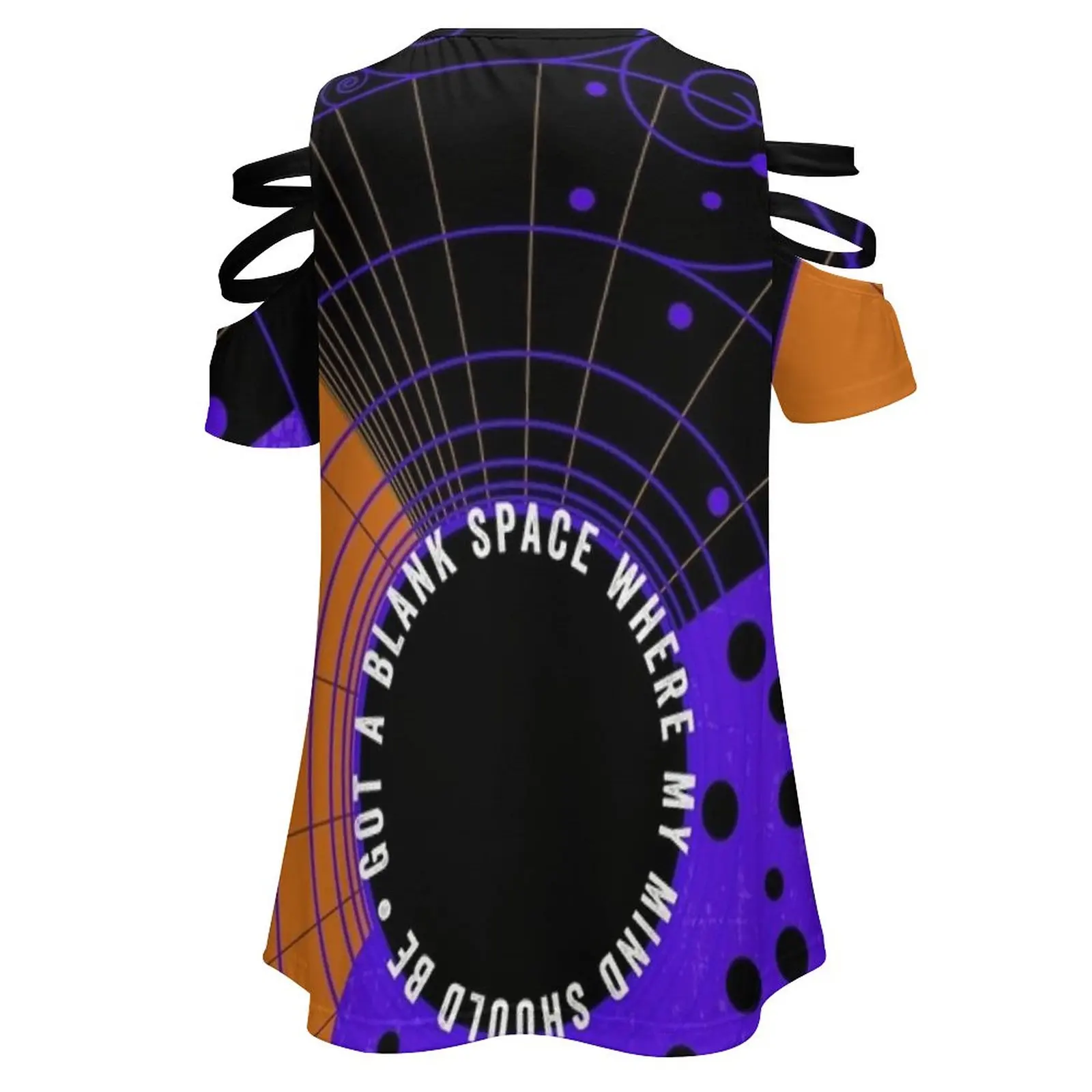 Kreeg een blanco ruimte waar mijn geest zou moeten zijn Dames T-shirt Zomermode Print Bloemen V-hals Rits T-shirt Holle trui