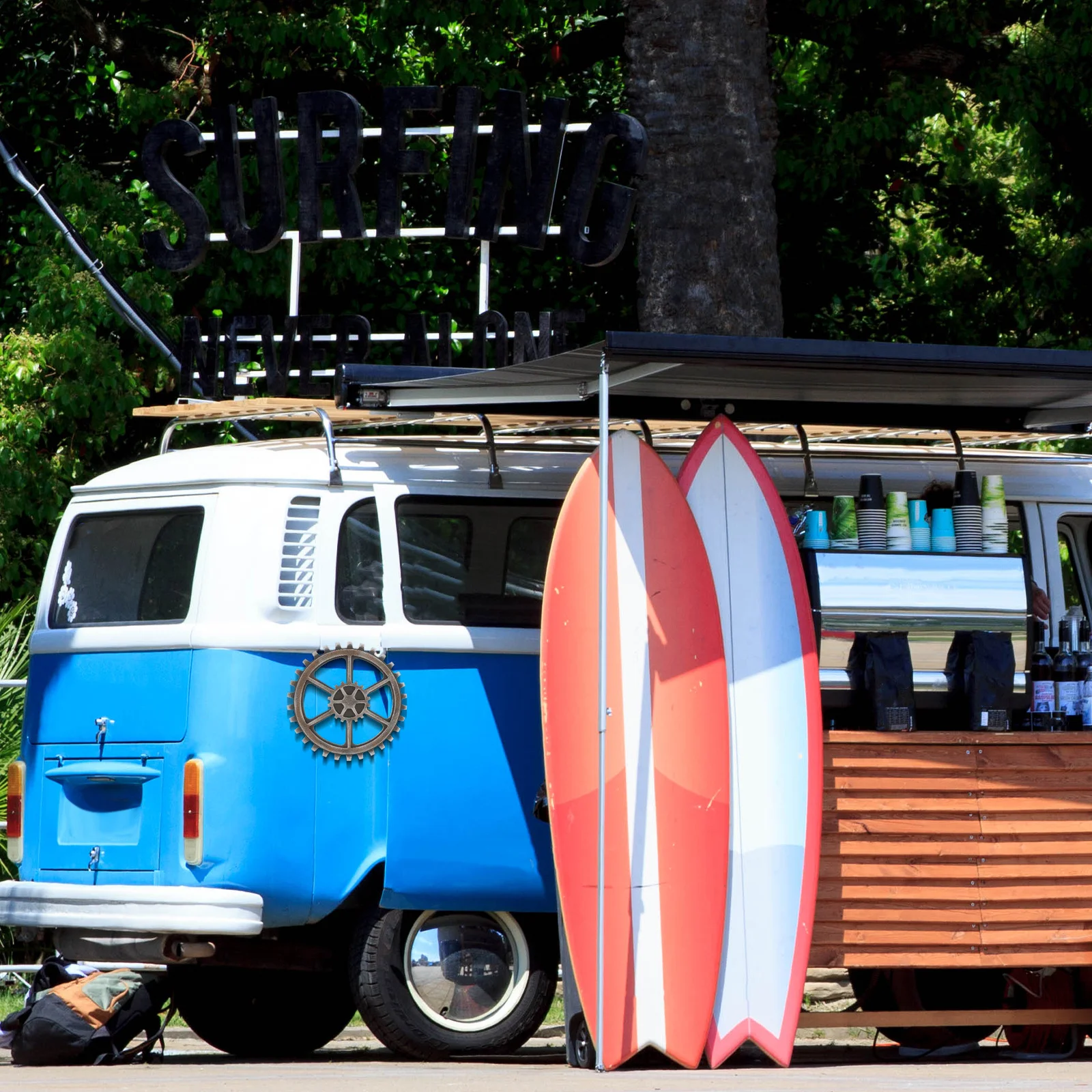 

24Cm Steampunk Gear Wheel Decor Vintage Home Bar Wall Art Craft Metal Hanging Decoration Industrial Style Living Room Office