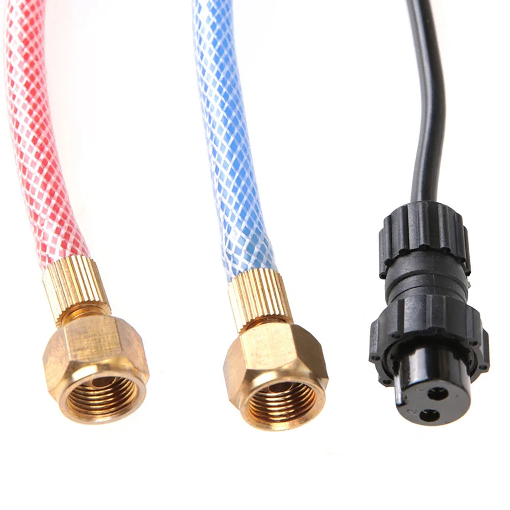 WP18 WIG Agon Schweißbrenner-Set, wassergekühlter Mutter-Anschluss-Set, WIG-Schweißbrenner, 350 A, 4 m Kabel, 16 mm (männlich), Gewindeanschluss