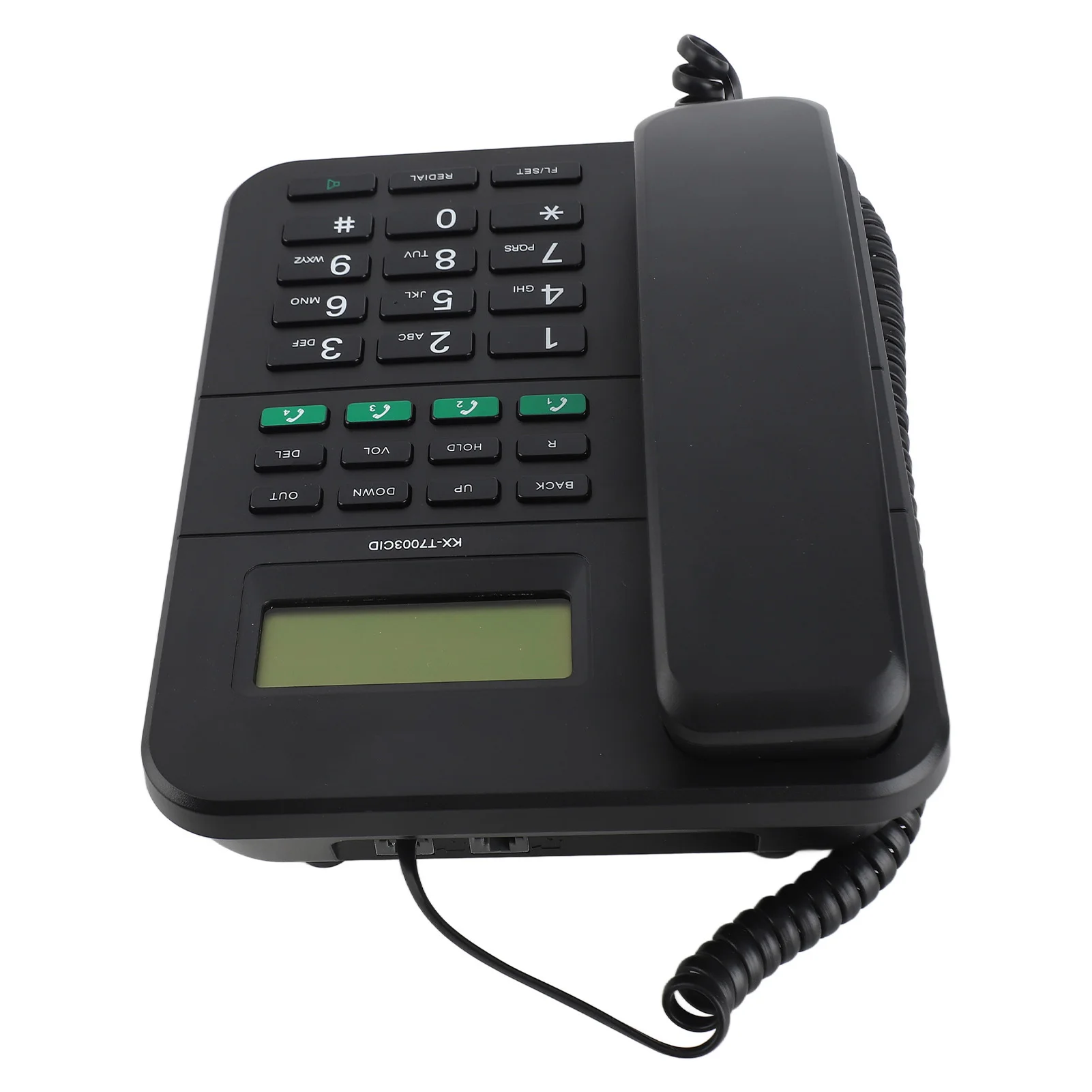 Corded Landline Phone 4 Levels Volume Stylish Caller  Levels LCD Brightness Corded Telephone HD 16 Bit Display for