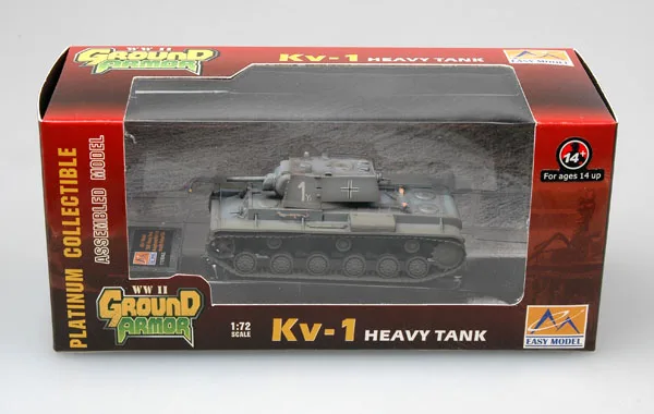 Easymodel 36277 1/72 Uchwytywany niemcy czołg ciężki KV-1 8. Panzer Div 1944 Gotowy model wojskowy Statyczny prezent z kolekcji plastikowej