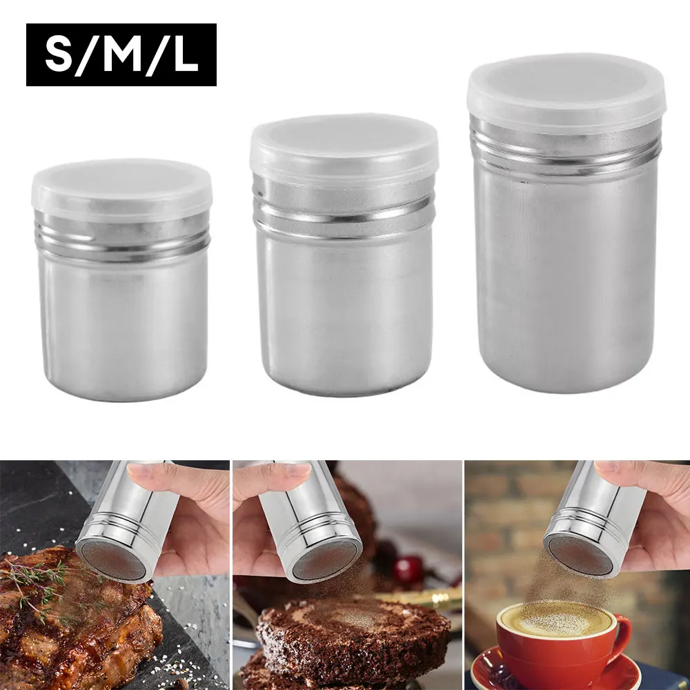 Stainless Steel Chocolate Shaker Coffee Powder Spreader Chocolate Shaker Cocoa Flour Icing Sugar Powder Kitchen Cake Tools