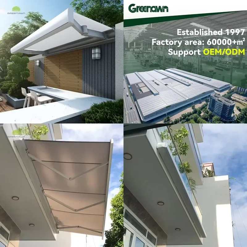 Recommended Products Heavy Outdoor Aluminum Retractable Awning Window Sunshade Folding Awning Hardware