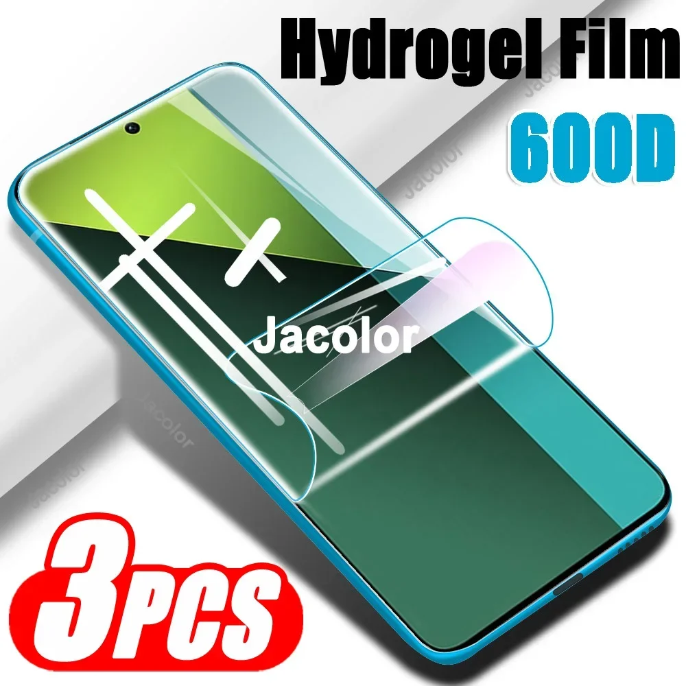 3PCS Hydrogel Film Screen Protector For Xiaomi Redmi Note 13 12S 12 S Pro Plus 5G 4G Turbo Spped Gel Soft Protection 12Pro 13Pro