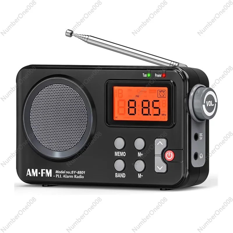 

Portable Retro Radio with HD LCD Screen, English Listening, Deep Bass, Shortwave, Compact Best Seller