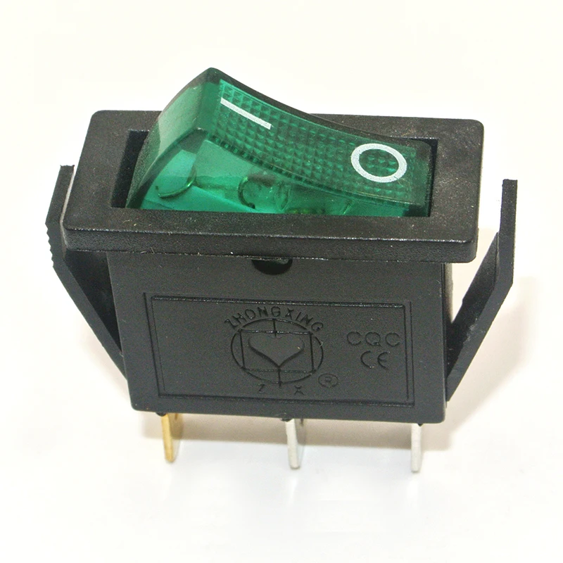 1PCS KCD3 Rocker Switch ON-OFF ON-OFF-ON 2 Position 3Pins Electrical equipment With Light Power Switch 16A 250V / 20A 125V AC