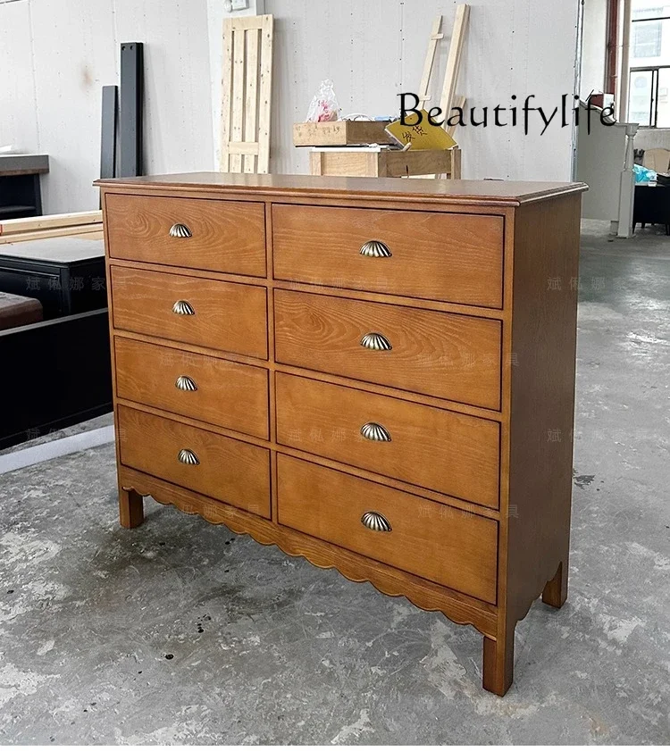 6 Stylish and simple chest of drawers/log wind chest of drawers/shell side cabinet/custom designer