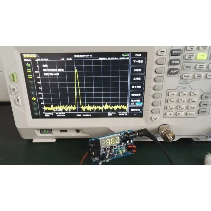 0.5W FM Stereo Transmitter PLL FM Wireless Transmission Module Digital LED display frequency FOR broadcast campus radio