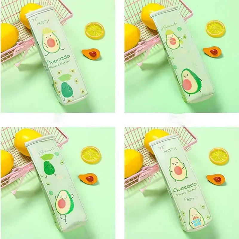 Cute Cartoon Pencil Case Students Simple Pen Box Large Capacity Pencil Box Pencil Bag Color Random 1PCS