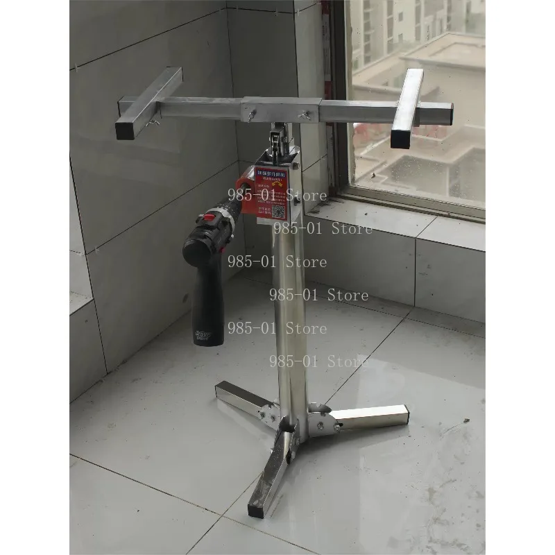 Electric Dual-purpose Stainless Steel Lifting Platform 100KG Load-bearing 2.5M Wall Cabinet Mounting Bracket Hand Cranked