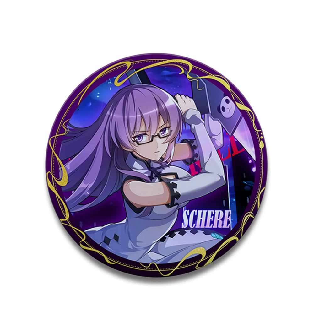 58mm 애니메이션 아카메 가 킬! 타츠미 아카메 미네 레오네 루보크 코스프레 의상 배지 핀 SPTE 틴플레이트 브로치 ﻿   프롭 골프