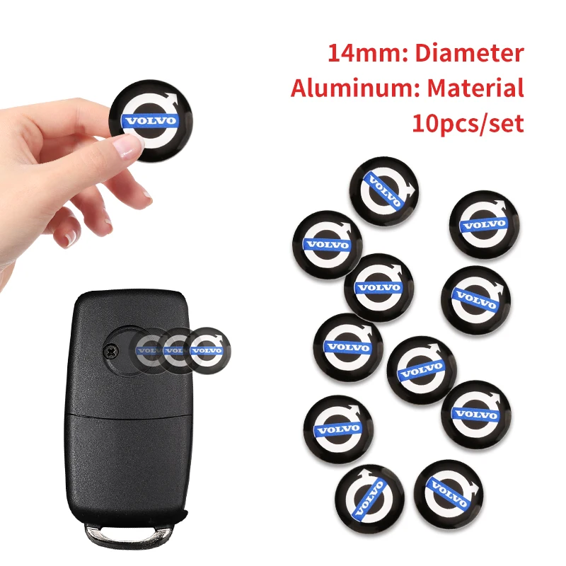 Emblema de Repuesto para Llave de Coche, Pegatinas para Llaves de Coche ﻿ Para Volvo, Lexus, Jeep, Citroën, Alfa Romeo, Cadillac, MINI, Toyota, Fiat, M, Peugeot