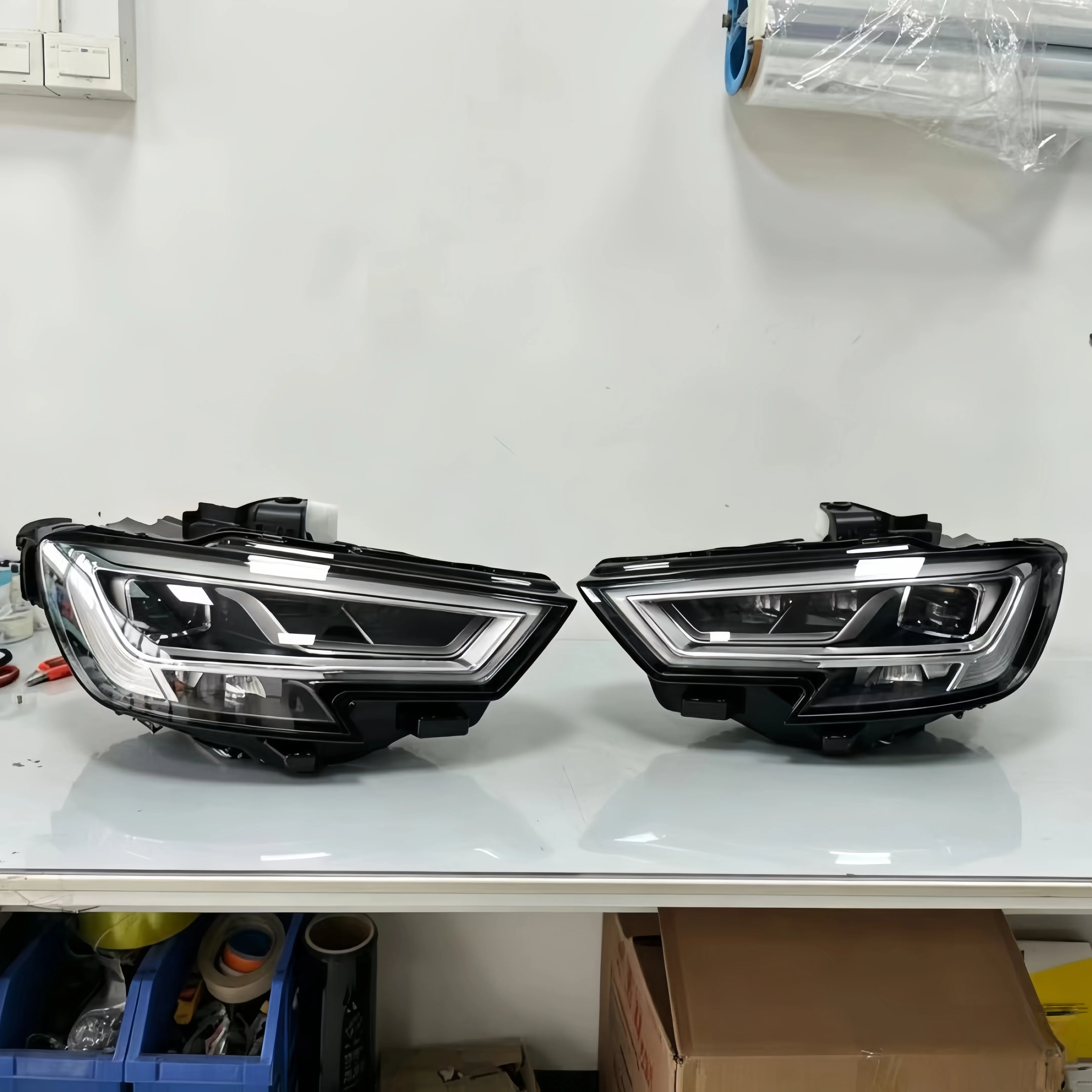 For Audi A3 S3 8V 2017-2020 LED Headlight Assembly, Xenon Lamp Upgrade High Configuration LED Daytime Running Light