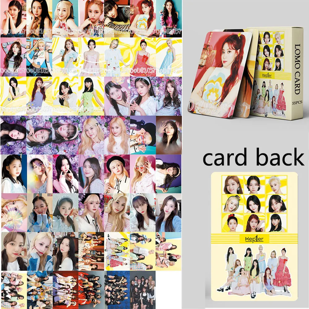 Imagem -05 - Kpop Kep1er Lomo Cartões Photocard Kep1er Conjunto de Cartões de Impressão de Fotos Coleção de Fãs 55 Pcs