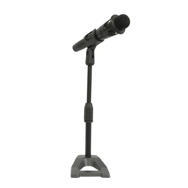 For Desktop Microphone Stand Adjustable Mic Holder 2 clips Table Stand Lifting and Weighting Base Shockproof Network Live