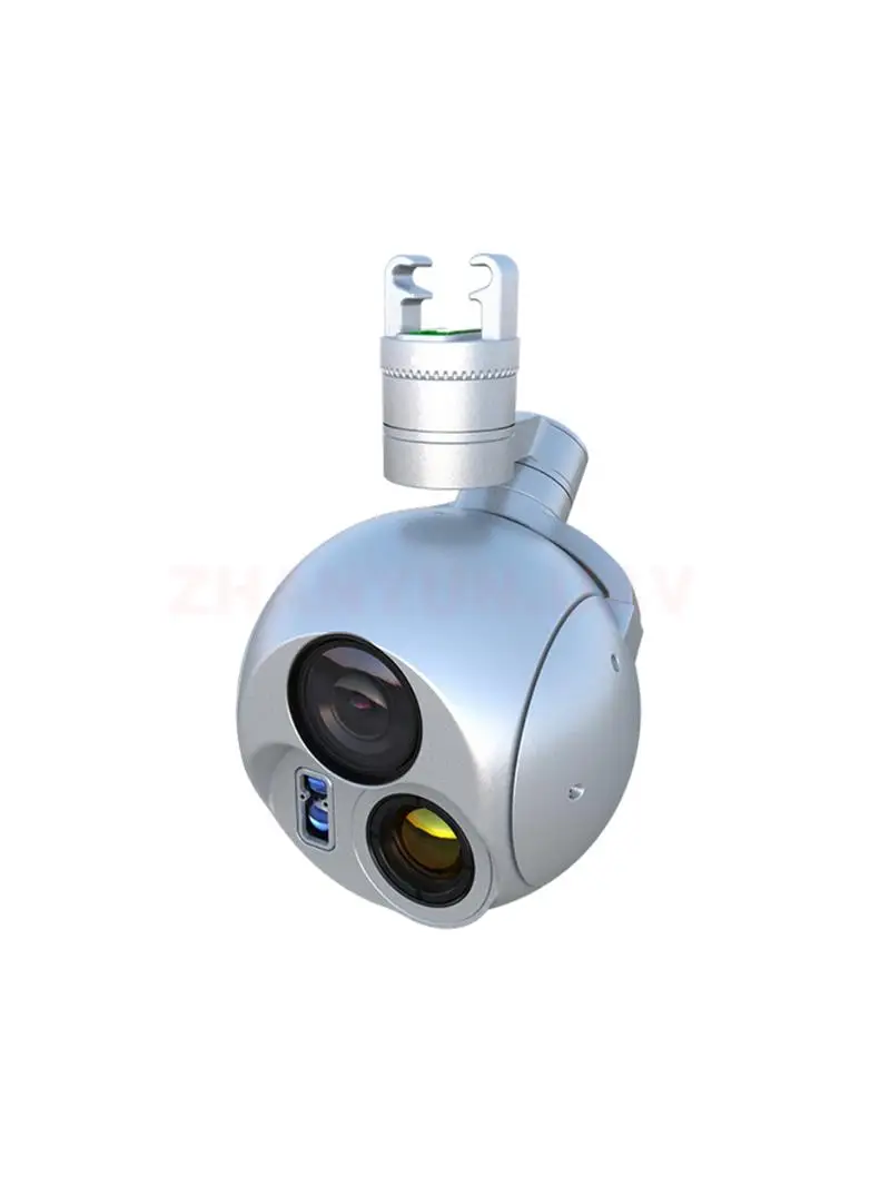 

Drone 33 times laser rangefinder thermal imaging camera gimbal pod three-axis stabilization quick disassembly installation