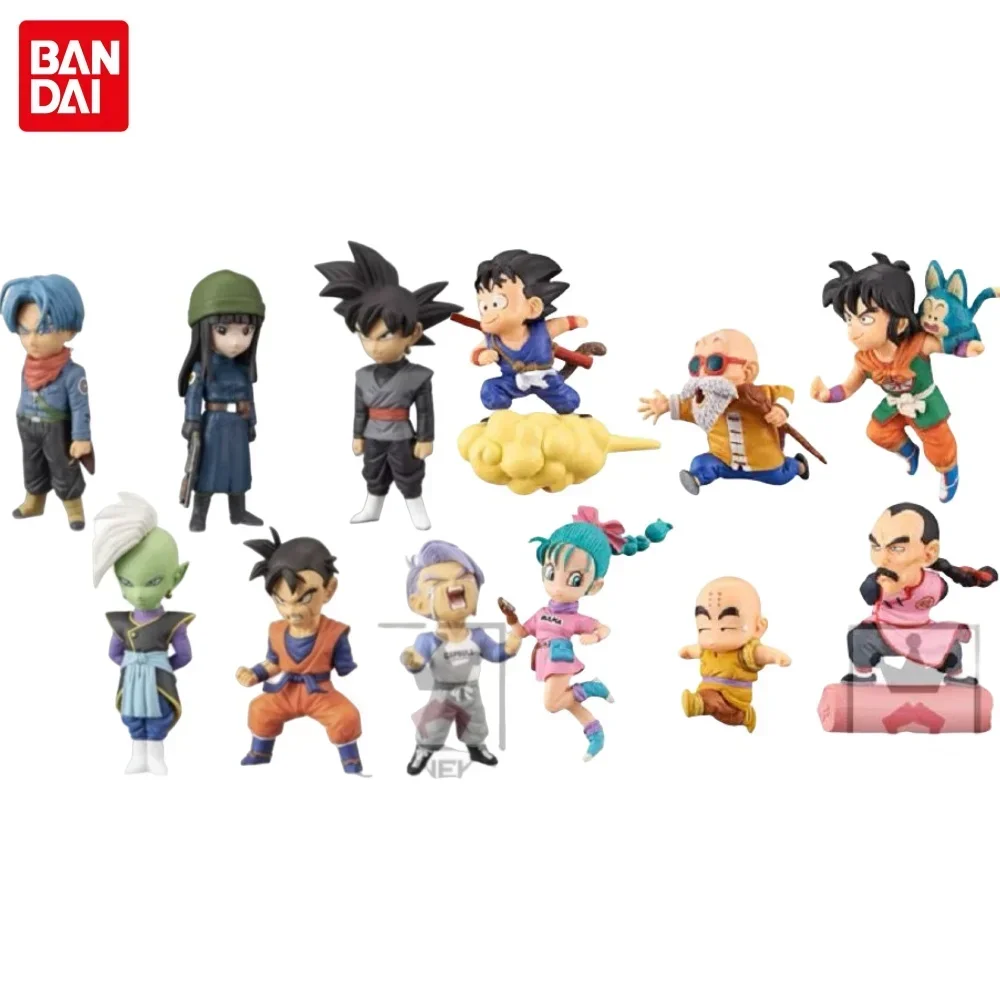 Original Bandai Anime Dragon Ball Banpresto WCF Running Flight 30th Anniversary Goku Yamcha Bulma Master Roshi Model Toys Gifts