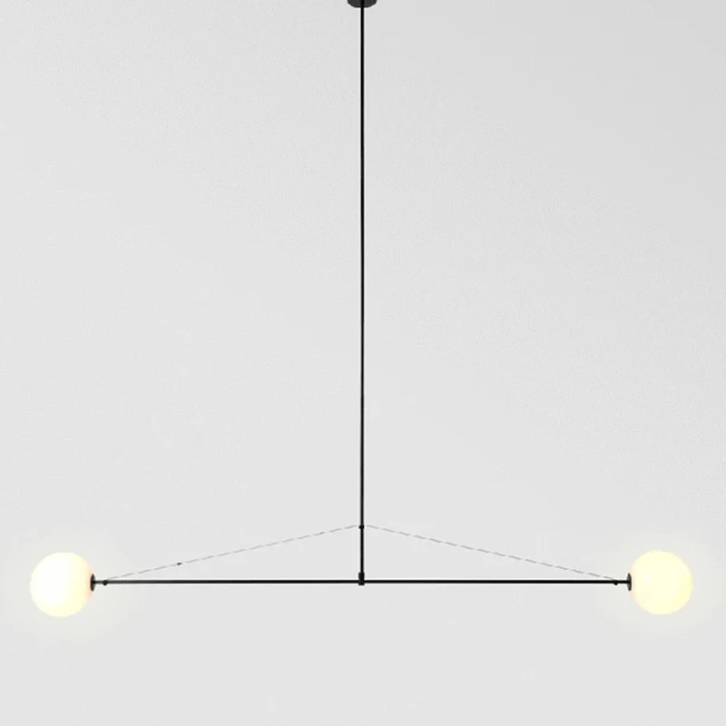 Lámpara de araña de línea geométrica, lámpara colgante minimalista, iluminación Led, lámpara de araña posmoderna, luminaria geométrica suspendida