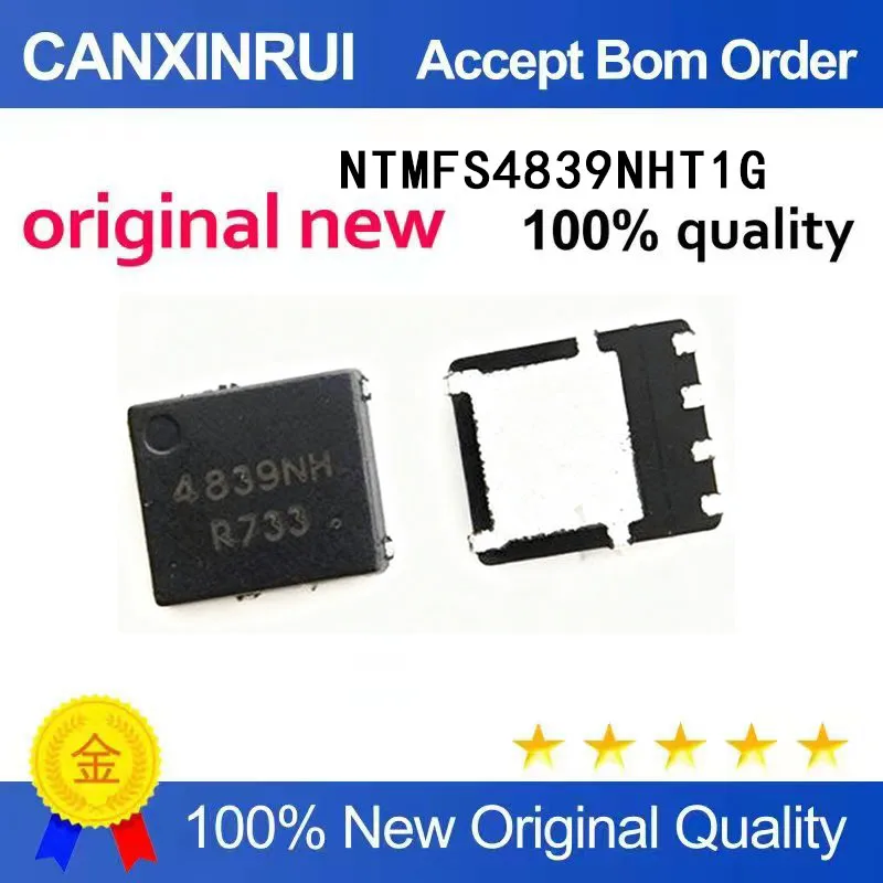 (5-100 Pieces)Brand new stock 4839NH NTMFS4839NHT1G QFN spot chip IC