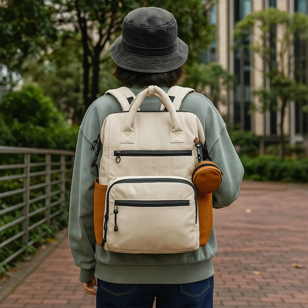 

Large Capacity Multi Functional Backpack Polyester Fashion Large Capacity Bag Wear-resistant Shoulders Backpack Daily Use