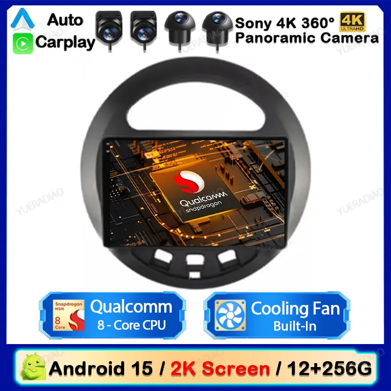 

Android 15 Head Unit For Geely Panda Gleagle GX2 LC Kandi 2009 - 2016 Multimedia Video Player GPS NAVI 4G WIFI Carplay Auto QLED