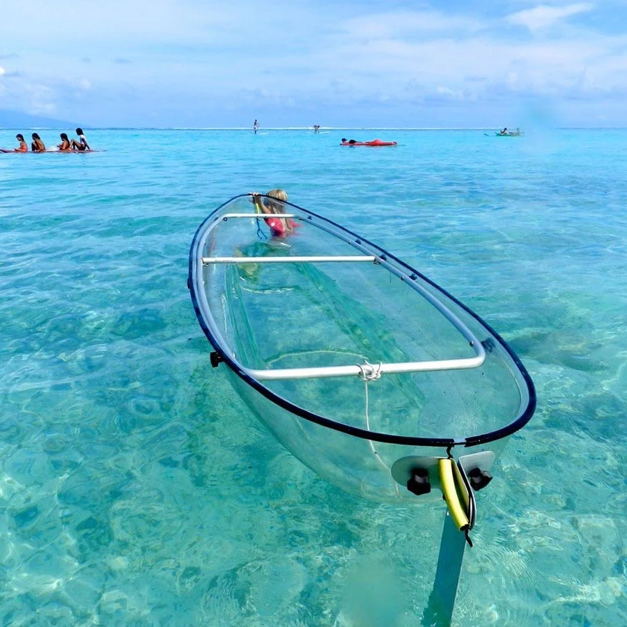 Thermoforming Polycarbonate Boat 2 Seats Transparent Canoe PC Transparent Kayak Plastic Vacuum Forming