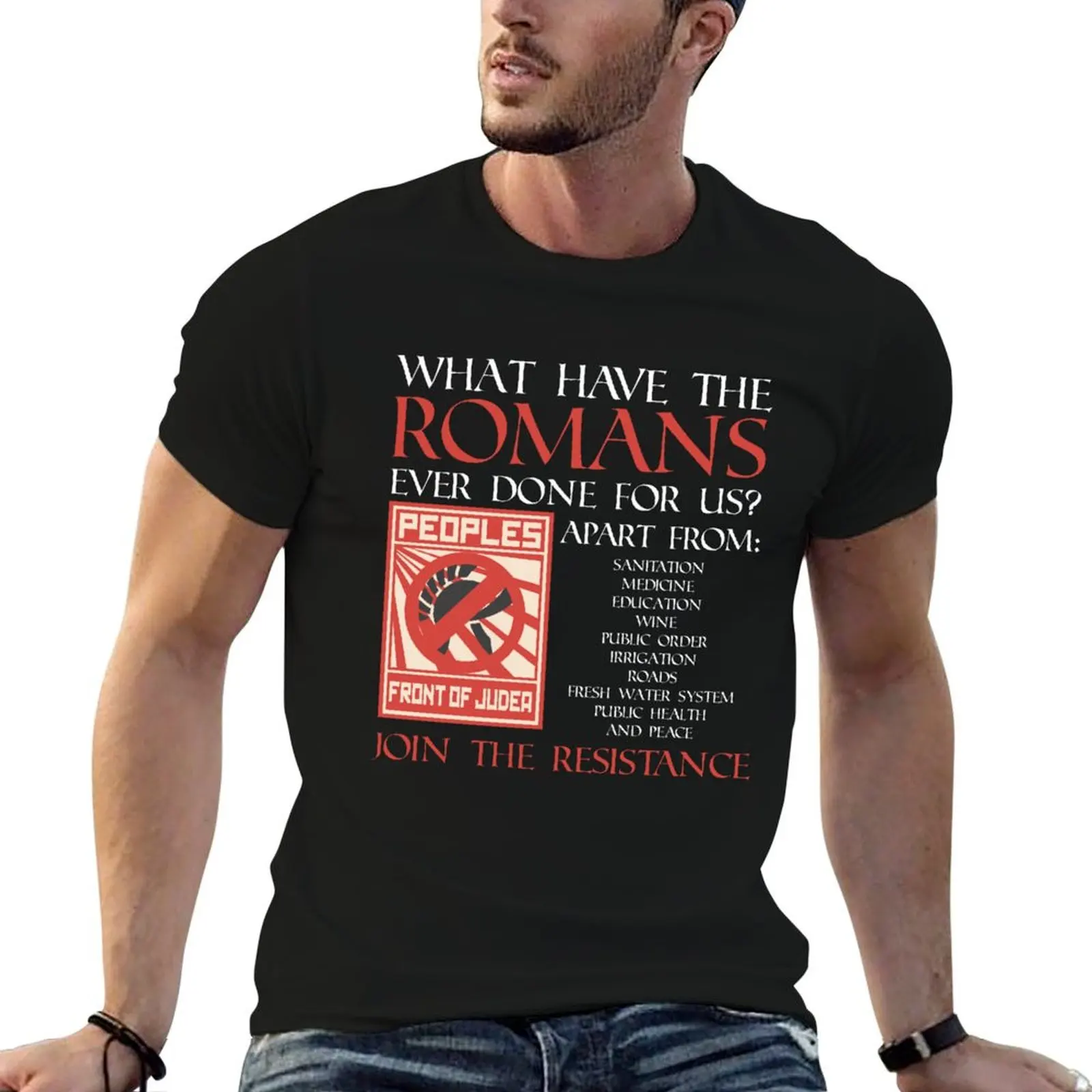 What have the Romans ever done for us? T-Shirt Holiday Casual Short Sleeve Top