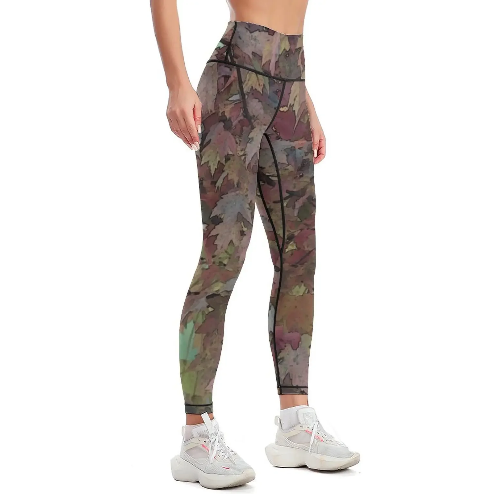 The Painted Tree of Many Colors 3662 Leggings Women's fitness flared Womens Leggings