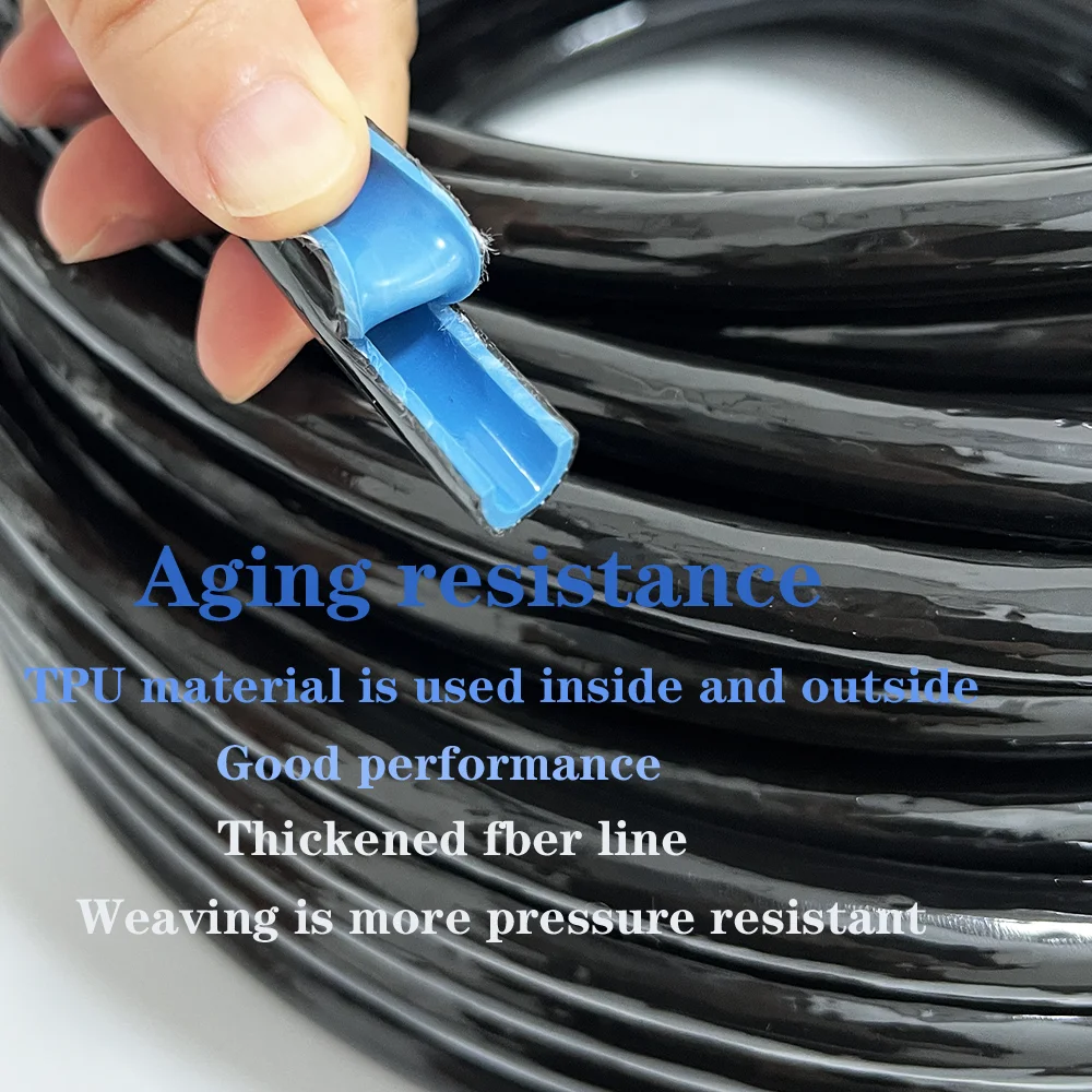 5~25mmBlack/Blue Core Double-layer Fuel Pipe Resin Wire-clamping Oil-resistant Diesel Oil Gasoline Hose Rubber Fuel Tube