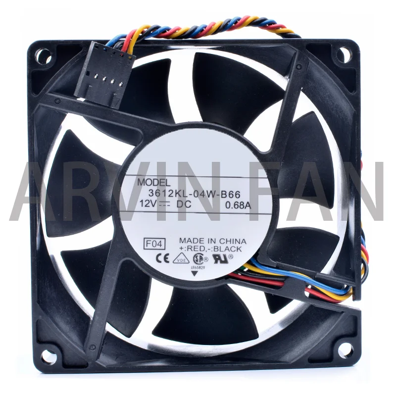 

Brand New Original 3612KL-04W-B66 9cm 9032 92x92x38mm 12V 0.68A Server Chassis Cooling Fan