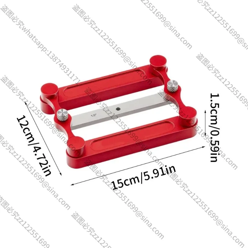 Suitable for Red Dowel Hole Locator Multi Size, Straight Drill Guide Jig for Wood Dowel Pin Drilling