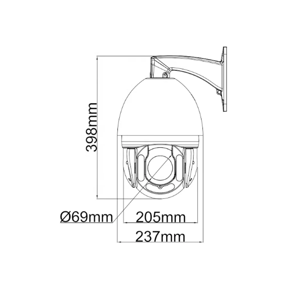 18X DVR H.265 AHD 1080P Analog 4in1 Camera For Warehouse 5MP Camera 20X Zoom Coaxial Wired High Speed Dome CCTV Camera