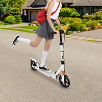 Adult Foldable Scooter Adjustable Height Scooter with Disc Brake 100kg Load-bearing Capacity for Students, Teenagers, and Adults