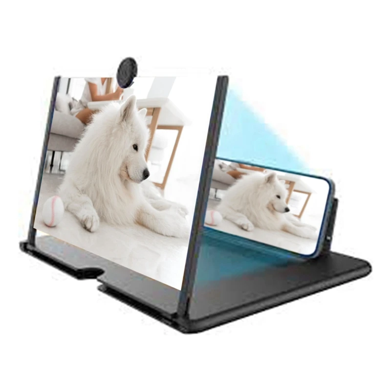 10 Inch 3D Screen Amplifier,Portable Eye Protection HD Video Stand Bracket For Travel