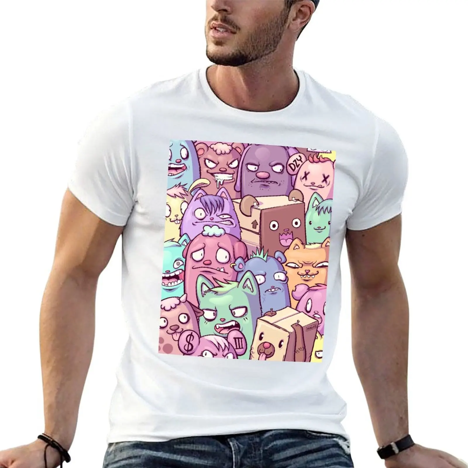 Animal Freaks T-Shirt Soft Basic Cotton Short Sleeve Tee