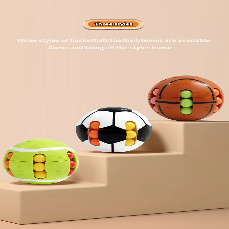 Fingertip gyro cube magic bean multi-headfinger gyro rotationanti-pressure relief toys for adultchildrenstress relief education