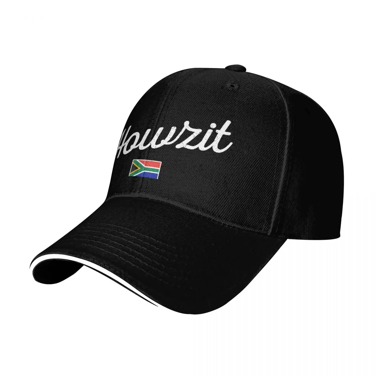 Howzit Classic South Africa Greeting Hello Baseball Cap Cotton Twill Breathable Contrast Two Tone Brim Snapback Flat Bill