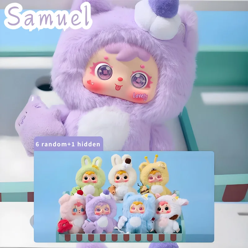 

Samuel Hug Мороженое Cute Pet Series Плюшевая глухая коробка Виниловая кукла Рюкзак Подвеска Настольный декор Таинственная коробка Коллекция Веселый подарок
