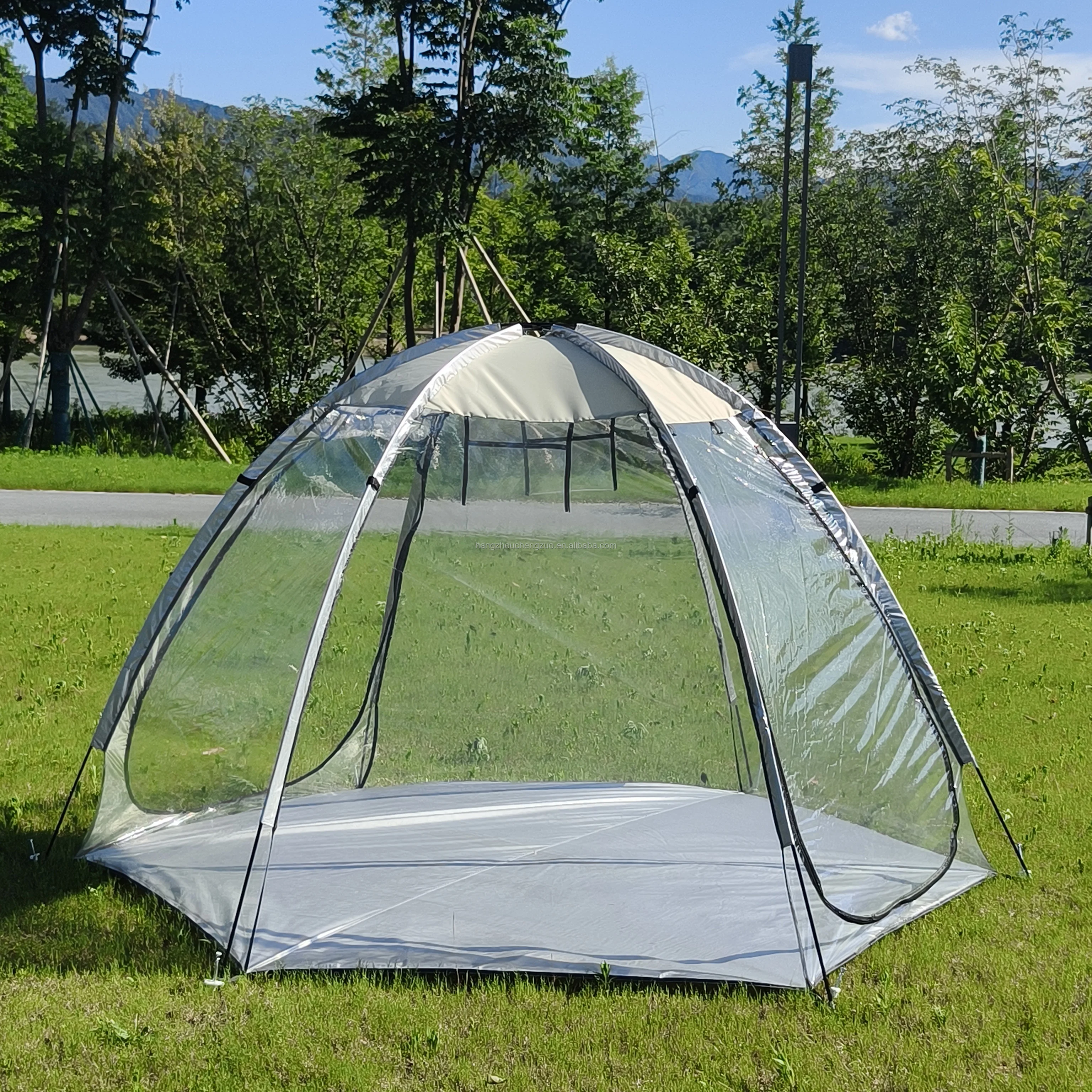 

6-Person PVC foam tent - large oversized weather cabin - cold-proof camping tent - star tent, transparent tent